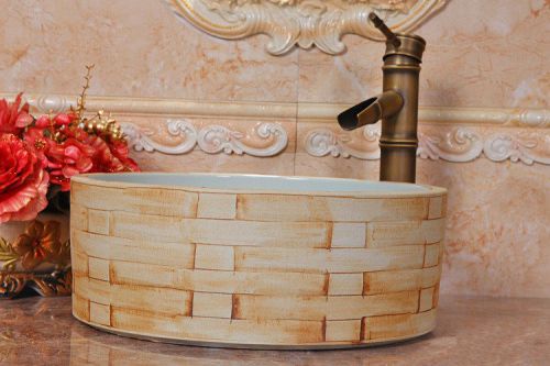 A74 European Style Hand Made D 40 - 42cm Bathroom Ceramic Art Sink/Wash Basin