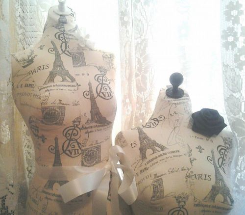 Boutique dress form and bust craft booth displays wholesale Paris Eiffel Tower