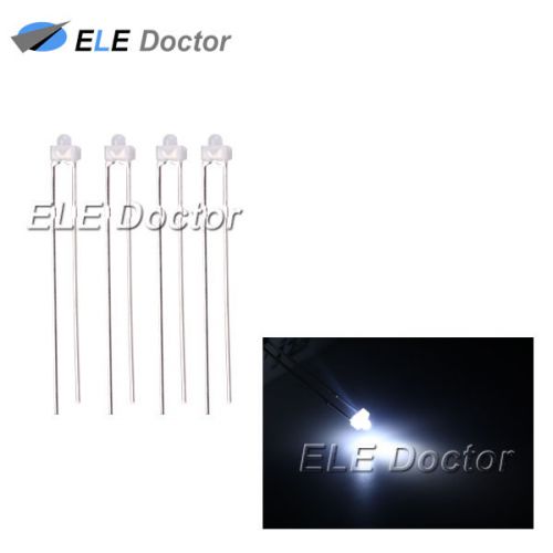 100pcs 1.8mm Diffused White-White Light LED Diodes DIP High Quality