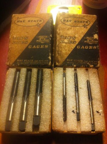 Lot Miscellaneous Taps &amp; Dies, BAY State 6 Taps In Original Box