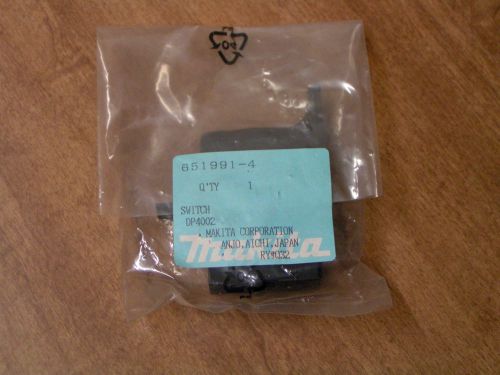 MAKITA TRIGGER SWITCH - PART#651991-4 - NEW OEM SERVICE PART