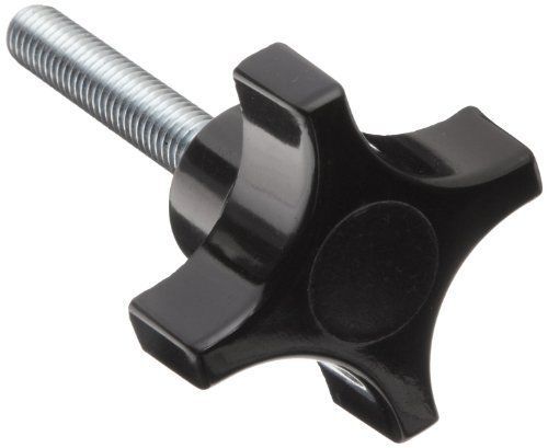 Dimcogray black phenolic 4 prong knob, zinc stud: 5/16-18&#034; thread x 2&#034; length, for sale