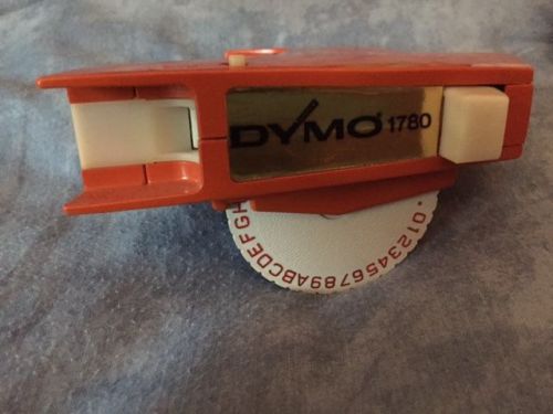 Vintage Dymo 1780 Label Maker (bright orange)