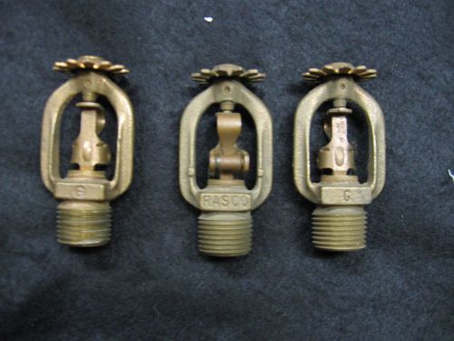 Lot of THREE - RASCO Sprinkler Heads - Model G - 165 degree - 1990&#039;s - NOS