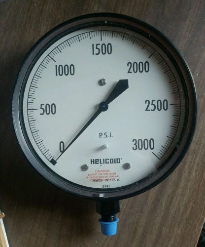 NOS Helicoid 0-3000 psi Diali Pressure Gauge 1/4 NPT Lower Connection Never Used