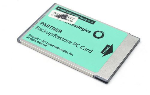 Avaya ACS Partner Backup/Restore PC Card