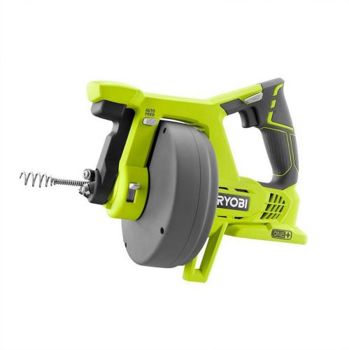 Ryobi cordless drain auger snake plumbing 18v battery operated power tool only for sale