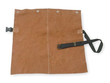 CONDOR 5AC71 Detachable Welding Bib, Leather, 19x20 In