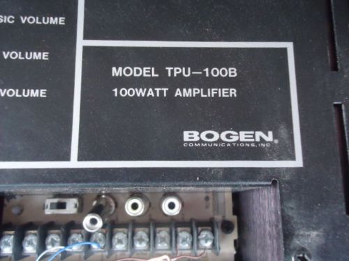 Bogen TPU-100B Amplifier telephone paging system with RTP Master Controls bonus
