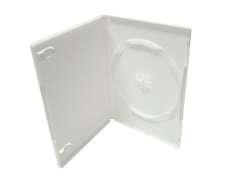 100 New High Quality 14mm Single Standard DVD Cases, White, PSD20