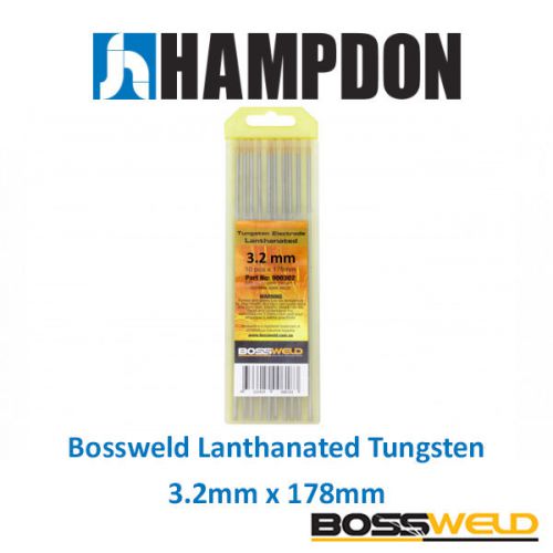 Bossweld lanthanated tungsten 2.4mm x 178mm (pkt 10) - 900303 for sale