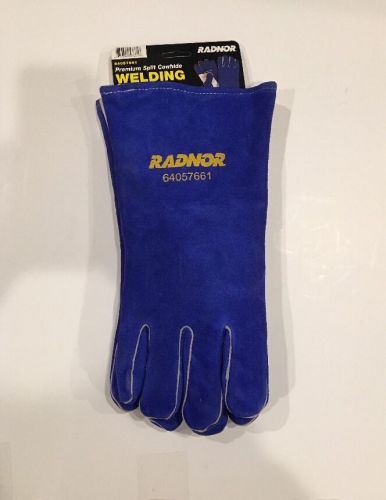 Radnor Welding Gloves Split Cowhide Size L Large Kevlar Gloves
