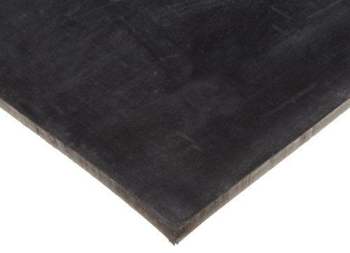 Small Parts Neoprene Sheet, Smooth Finish, No Backing, Black, 1/16&#034; Thickness,