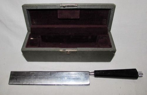 Vintage american optical ao microtome blade knife 7 1/4” in original box / case for sale