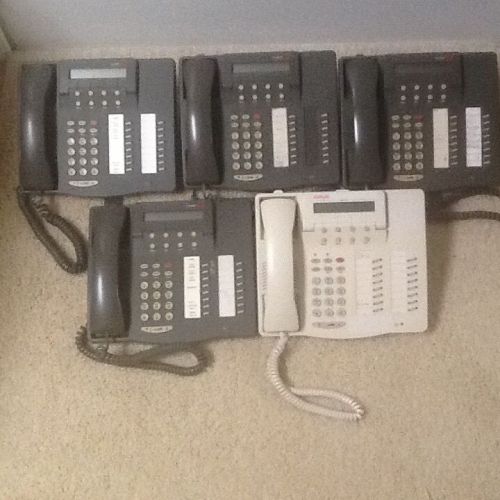 LOT OF  (5) AVAYA DEFINITY 6416D+M DIGITAL TELEPHONES W/DISPLAY