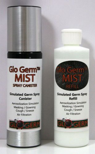 Glo germ mist non-aerosol simulated germ combo pack w/gel &amp; spray canister for sale