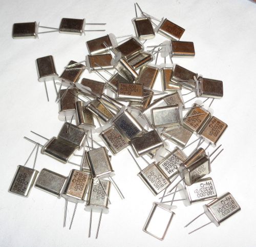 10 Pcs. Of New or NOS HY-Q CRYSTALS 180.000 MHZ  HC-49U
