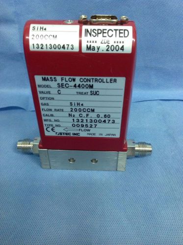 Stec inc. sec-4400m mass flow controller, gas sih4, flow rate  200ccm for sale