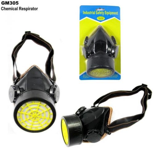 Half Mask Industrial Gas + Chemical Respirator w/ Carbon Activated Filter