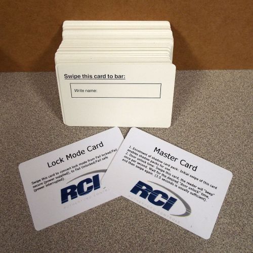 100 NEW RCI 931-250SC SHADOW CARDS w/MASTER &amp; LOCK MODE ***MAKE OFFER***