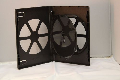 Black DVD Cases, Triple Disc, (Plus One Quadruple Disc Case!)