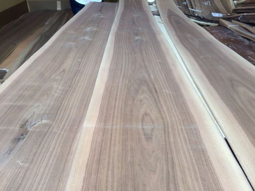 Wood Walnut Veneer 119x10,12,13 ,total 3 pcs  RAW VENEER N1255.