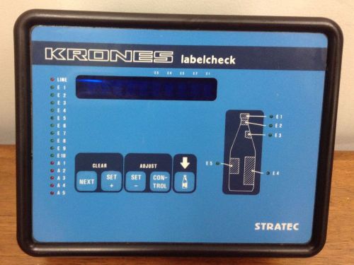 Krones - &#034;Labelcheck&#034; - made by Stratec, Gmbh - Type 4590