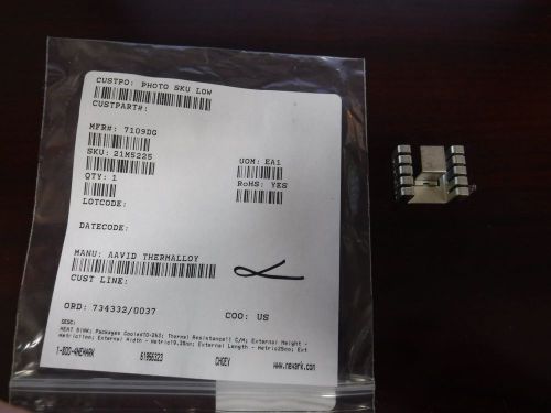 NEW 21M5225 Aavid Thermalloy 7109Dg Heat Sink (T)