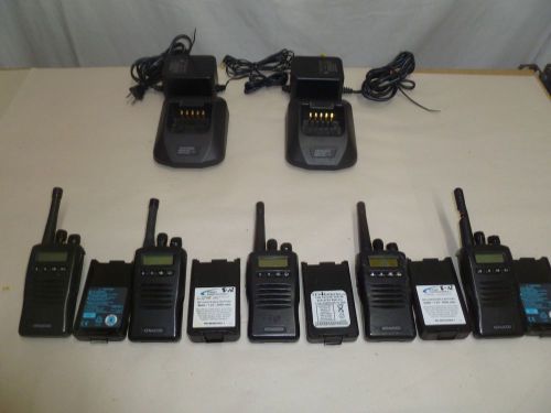 Lot of FIVE Working Kenwood TK-3140-1 450-490 MHz UHF Two Way Radios TK-3140 c