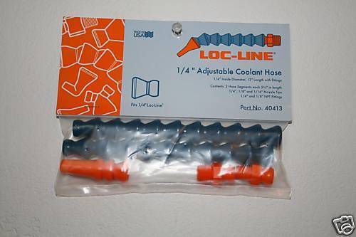 New loc-line 1/4&#034; adjustable coolant hose 13&#034; length w/ fittings 40413 lathe for sale