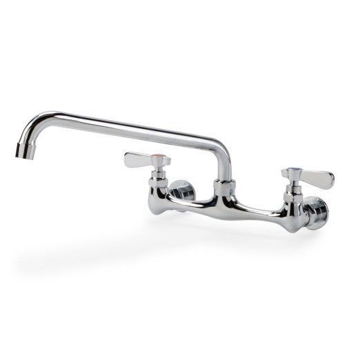 Commercial Kitchen Restaurant Faucet 8&#034; Center Splash-mount Faucet w/ 12&#034; Spout