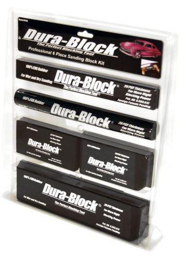 Dura block af44a 6 piece sanding block set. kit car auto body work sander black, for sale