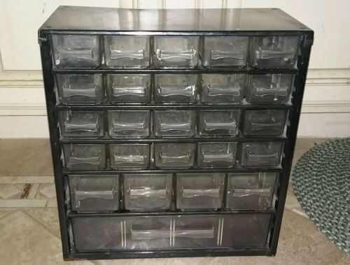 Vintage Flambeau  Metal Small Parts Storage Cabinet 20 Drawers