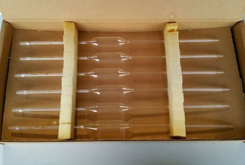Box of 6 NEW Pyrex 50 ml Class A Glass Volumetric Pipet Pipette 7100-50