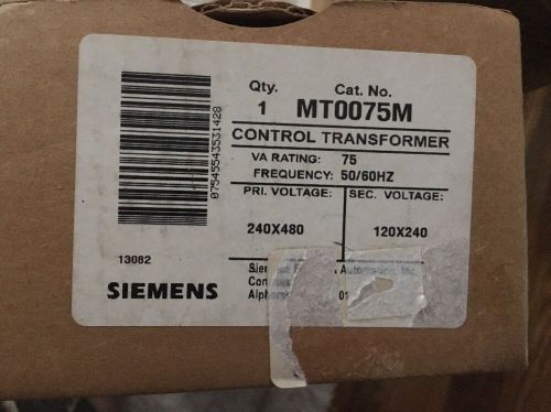 Control Transformer, Siemens, MT0075M