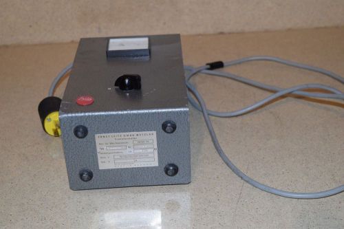 LEITZ WETZLAR TYPE # 301-213100-001 MICROSCOPE TRANSFORMER POWER SUPPLY (A1)