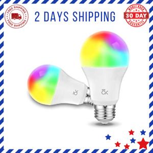 Smart Light Bulb A19 E26 9W WiFi LED Smart Bulb Works With Alexa Echo Google