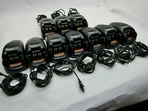 QTY 10 Motorola Impres WPLN4114AR Adaptive Battery Charger and Power Cord.