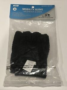 NEW Hatch All-Purpose Padded Mesh Wheelchair Gloves Small Black - BR 607 - (3)