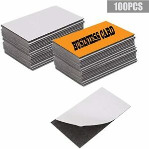 Self Adhesive Business Card Magnets 20mil - Peel and Stick - Pack of 100