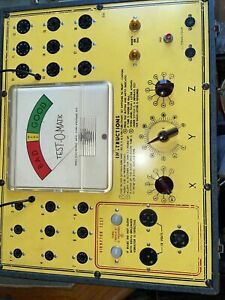 Test-O-Matic Tube Tester L-18 Lights Up Untested Hickok Model 533A Chart PARTS
