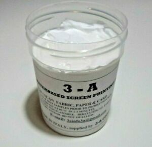 2x100 ml White color.Water based screen printing Ink for Fabric,Paper and Card.