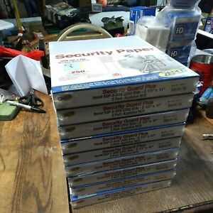 9 PACKS--ZAPCO SGP-2-XRX SECURITY PAPER-NEW AND SEALED IN ORIGINAL PACKAGING--