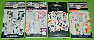 The Happy Planner sticker book Disney black white rainbow box dreams ~ LOT OF 4