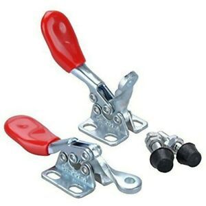 4pcs Red Toggle Clamp GH-201A 201-A Quick Release Tool Horizontal Clamp Hand
