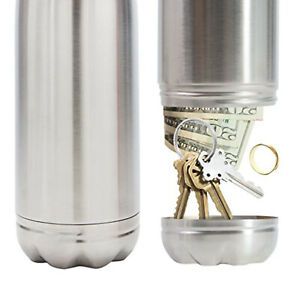 Stainless Steel Water Bottle Tumbler, Stash Safe Diversion Secret Compartment