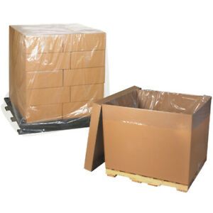 Pallet Covers, 48 x 42 x 66  Inch, 3 Mil, Clear, 1 Roll, 50 Per Roll