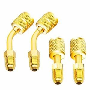 R410A Adapter 5/16 inches SAE Female to 1/4 inches SAE Male Flare for Air