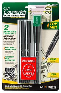 The Original Smart Money Pen with UV LED Cap Counterfeit Detector System