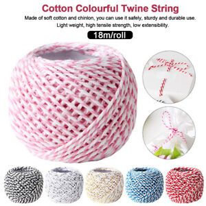 18m/roll Embellishment Sewing Supplies DIY Crafts Cotton Colourful Twine String